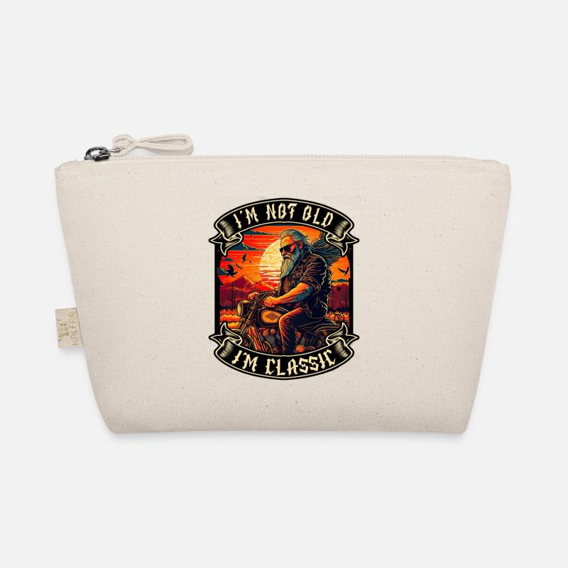 I m not old I m classic motorcycle biker Organic Pouch