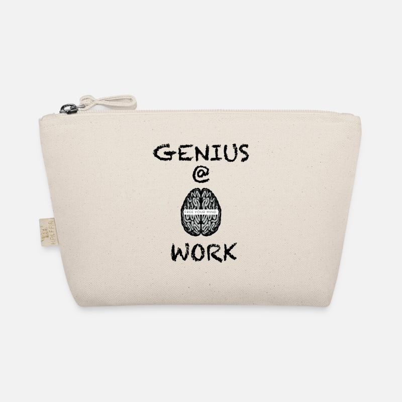 Genius at work funny literary Organic Pouch