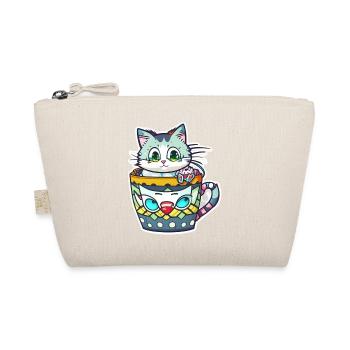 petit chat kawaii - mignon - manga - Trousse biologique - nature - Devant