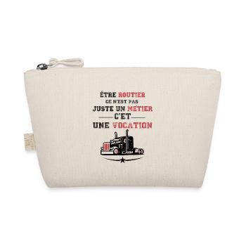 Routier vocation, cadeau chauffeur routier - Trousse biologique - nature - Devant