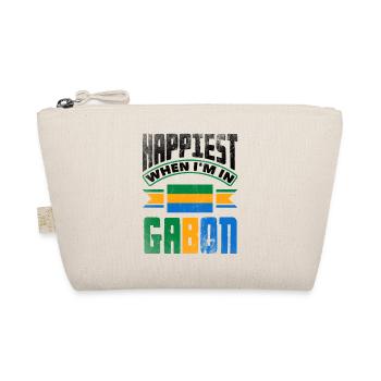 Gabonese Gabon Gabonese Flag Happiest When Im In - Organic Pouch - nature - Front