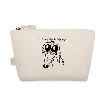 Barsoi Hund Borzoi Hund Let Me Do It For You - Bio-Täschchen - Natur - Vorne