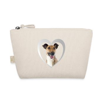 Fox Terrier Heart - I Love Fox Terrier - Organic Pouch - nature - Front