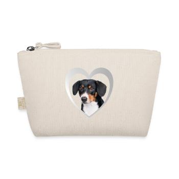 Entlebucher Mountain Dog Heart - I Love Entlebucher - Organic Pouch - nature - Front