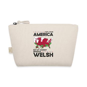 Born Welsh Wales American USA Citizenship - Organic Pouch - nature - Front