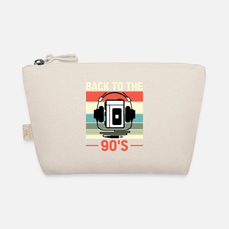Walkman Back to the 90s - Geschenkidee - Bio-Täschchen - Natur