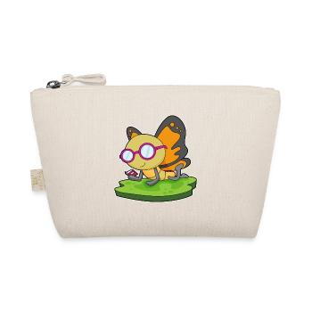 Butterfly Nerd Book Glasses - Organic Pouch - nature - Front
