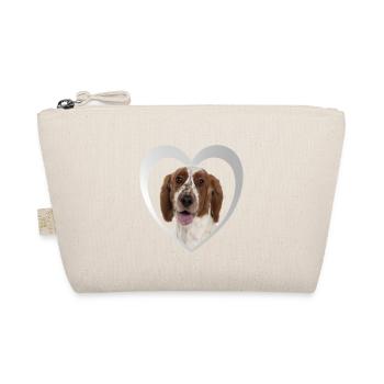 Springer Spaniel Herz - I Love Springer Spaniel - Bio-Täschchen - Natur - Vorne