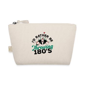 I'd Rather Be Throwing Darts And Board Dartplayer - Organic Pouch - nature - Front