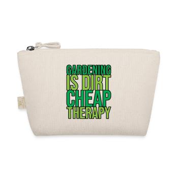Gardening Is Dirt Cheap Therapy 2 - Organic Pouch - nature - Front