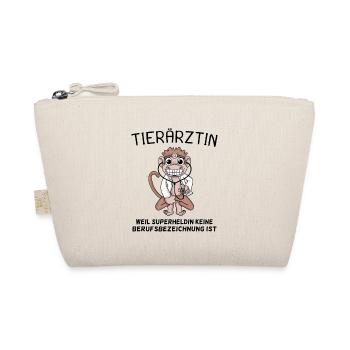 Tierarzt Geschenk mit Spruch - Bio-Täschchen - Natur - Vorne