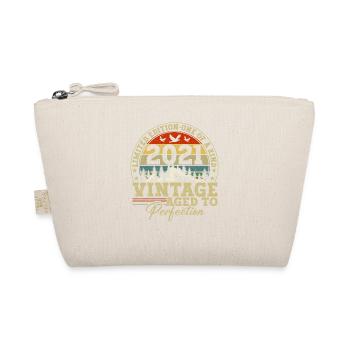 Geboren 2021 Vintage Geburtstag Retro Geschenk - Bio-Täschchen - Natur - Vorne