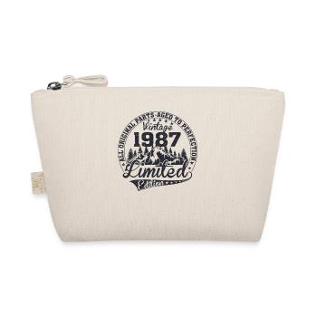 Original since 1987 Vintage Retro Birthday - Organic Pouch - nature - Front