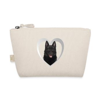 Schipperke Herz - I Love Schipperke - Organic Pouch - nature - Front