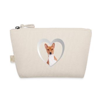 Basenji Heart - J’aime Basenji - Trousse biologique - nature - Devant