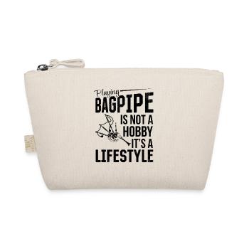 Playing Bagpipe Is Not A Hobby Its A Lifestyle Bag - Bio-Täschchen - Natur - Vorne
