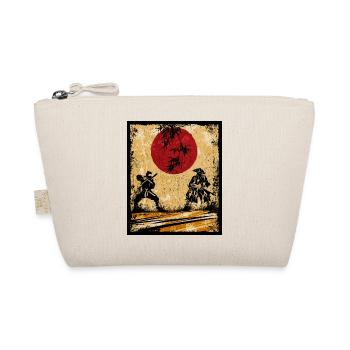 Ninja Japanese Art Vintage Fighter Retro - Organic Pouch - nature - Front