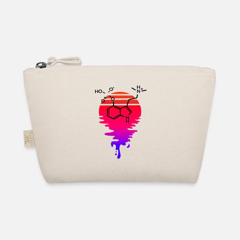Psilocybin Molecule with Retro Sunset Organic Pouch