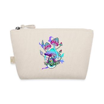 Trippy Hippie Psychedelic Mushroom - Bio-Täschchen - Natur - Vorne