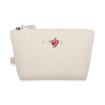 Macaron Heartbeat - Organic Pouch - nature - Front
