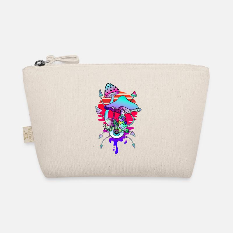 Drôles de champignons hippies trippy avec un œil Trousse biologique