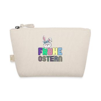 Frohe Ostern - Osterhase - Bio-Täschchen - Natur - Vorne