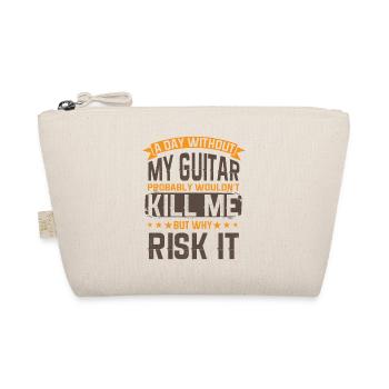 Gitarre Musik Gitarisst Gitarren Spruch - Bio-Täschchen - Natur - Vorne