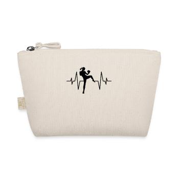 Martial Arts Martial Artist Heartbeat - Organic Pouch - nature - Front