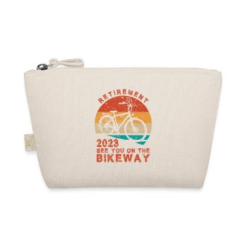 Pension Pension Pension 2023 Pensioner Cycling Vintage - Organic Pouch - nature - Front