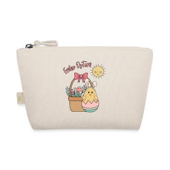 Frohe Ostern - Oster Küken - Bio-Täschchen - Natur - Vorne