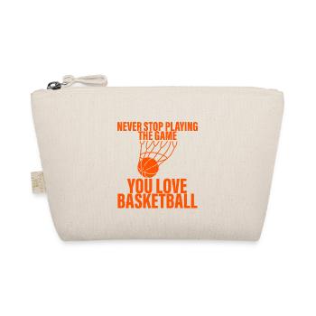 N’arrêtez jamais de jouer, vous aimez le basketball 3 - Trousse biologique - nature - Devant