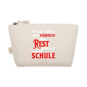 99% der Jungs hübsch, Rest ist auf meiner Schule - Bio-Täschchen - Natur - Vorne