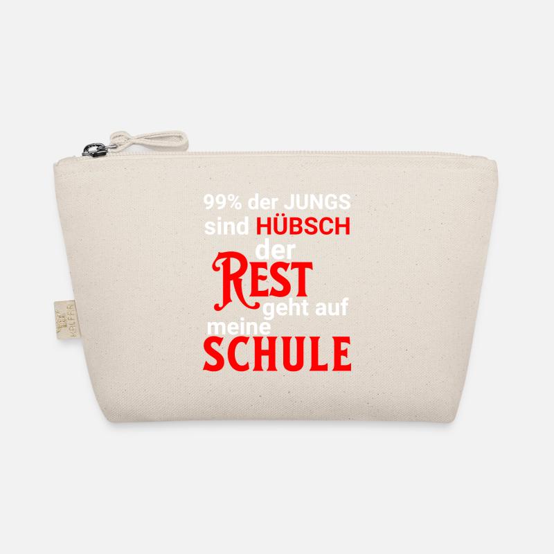 99% der Jungs hübsch, Rest ist auf meiner Schule - Bio-Täschchen - Natur