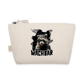 Wachbär Waschbär Motiv Köstüm Bild Mode Rave - Bio-Täschchen - Natur - Vorne