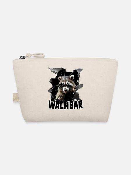 Wachbär Waschbär Motiv Köstüm Bild Mode Rave - Bio-Täschchen - Natur