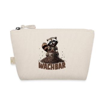 Wachbär Waschbär Motiv Köstüm Bild Mode Rave - Bio-Täschchen - Natur - Vorne