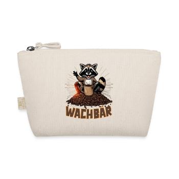 Wachbär Waschbär Motiv Köstüm Bild Mode Rave - Bio-Täschchen - Natur - Vorne