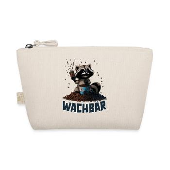 Wachbär Waschbär Motiv Köstüm Bild Mode Rave - Bio-Täschchen - Natur - Vorne