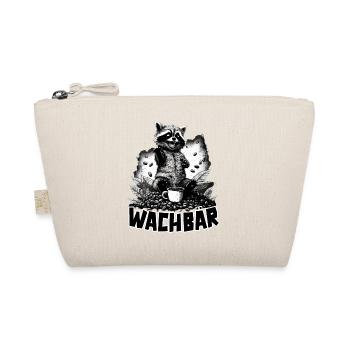 Wachbär Waschbär Motiv Köstüm Bild Mode Rave - Bio-Täschchen - Natur - Vorne