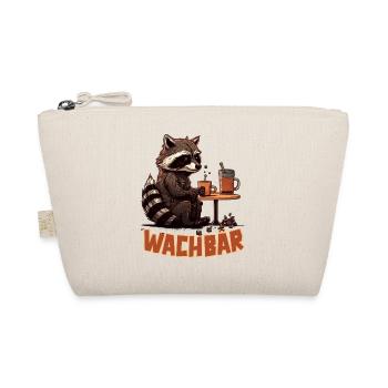 Wachbär Waschbär Motiv Köstüm Bild Mode Rave - Bio-Täschchen - Natur - Vorne
