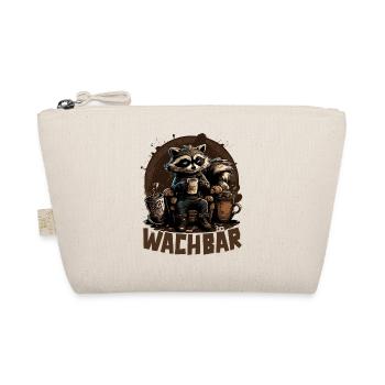 Wachbär Waschbär Motiv Köstüm Bild Mode Rave - Bio-Täschchen - Natur - Vorne