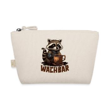 Wachbär Waschbär Motiv Köstüm Bild Mode Rave - Bio-Täschchen - Natur - Vorne