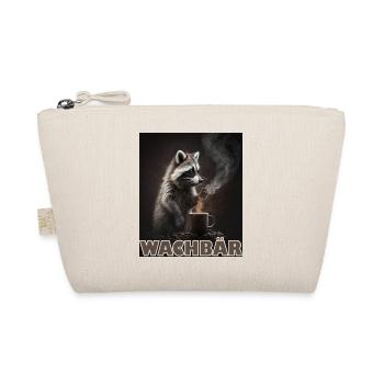 Wachbär Waschbär Motiv Köstüm Bild Mode Rave - Bio-Täschchen - Natur - Vorne