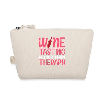 Wine Tasting Better Than Therapy - Organic Pouch - nature - Front