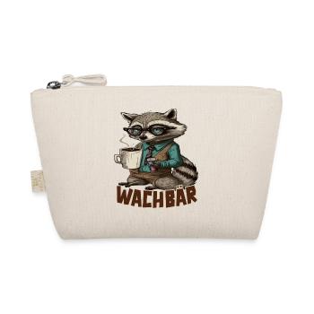 Wachbär Waschbär Motiv Köstüm Bild Mode Rave - Bio-Täschchen - Natur - Vorne