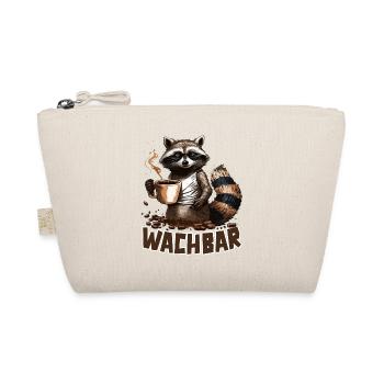 Wachbär Waschbär Motiv Köstüm Bild Mode Rave - Bio-Täschchen - Natur - Vorne
