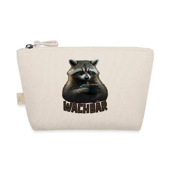 Wachbär Waschbär Motiv Köstüm Bild Mode Rave - Bio-Täschchen - Natur - Vorne