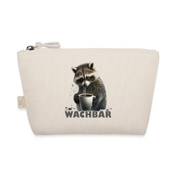 Wachbär Waschbär Motiv Köstüm Bild Mode Rave - Bio-Täschchen - Natur - Vorne