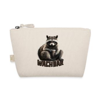 Wachbär Waschbär Motiv Köstüm Bild Mode Rave - Bio-Täschchen - Natur - Vorne