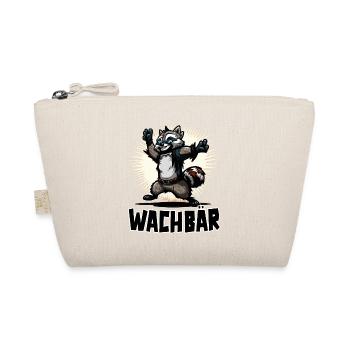 Wachbär Waschbär Motiv Köstüm Bild Mode Rave - Bio-Täschchen - Natur - Vorne
